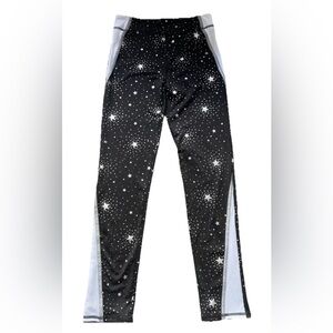 Girls Leggings Pants XL 14/16 Black Sparkles  More Than Magic
